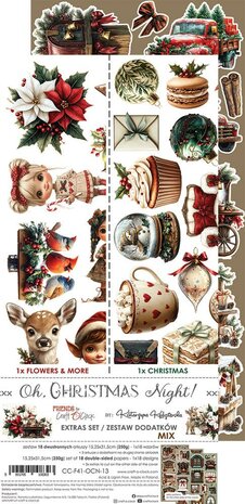 Craft O Clock Extras Set Mix 15x30 cm Oh Christmas Night CC-F41-OCN-13
