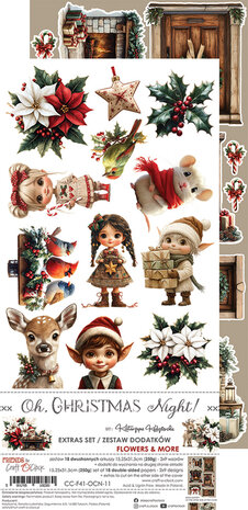 Craft O Clock Extras Set Mix 15x30 cm Oh Christmas Night CC-F41-OCN-13