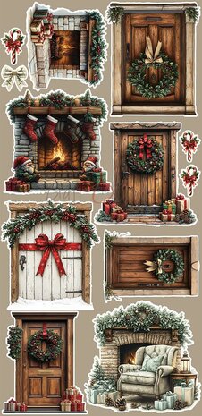 Craft O Clock Extras Set Mix 15x30 cm Oh Christmas Night CC-F41-OCN-13