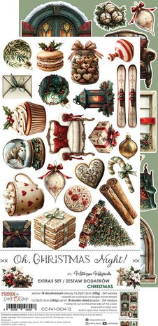 Craft O Clock Extras Set Mix 15x30 cm Oh Christmas Night CC-F41-OCN-13