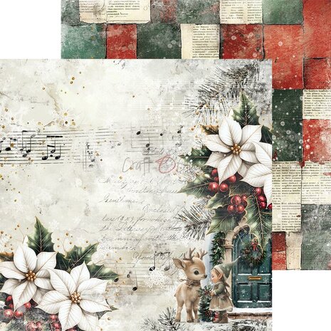 Craft O Clock Set of Papers 15x15 cm Oh Christmas Night CC-F41-OCN-10
