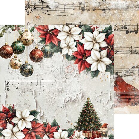 Craft O Clock Set of Papers 15x15 cm Oh Christmas Night CC-F41-OCN-10