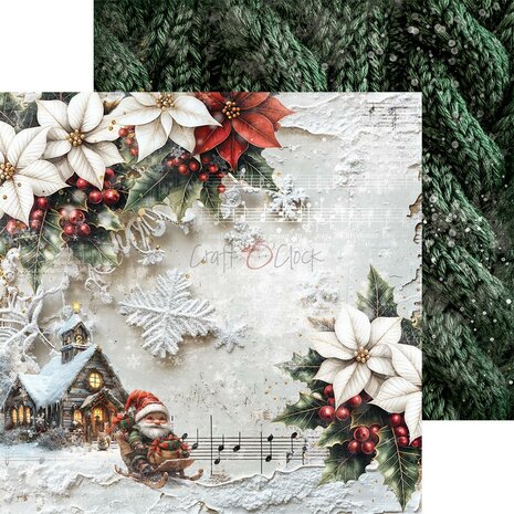 Craft O Clock Set of Papers 15x15 cm Oh Christmas Night CC-F41-OCN-10