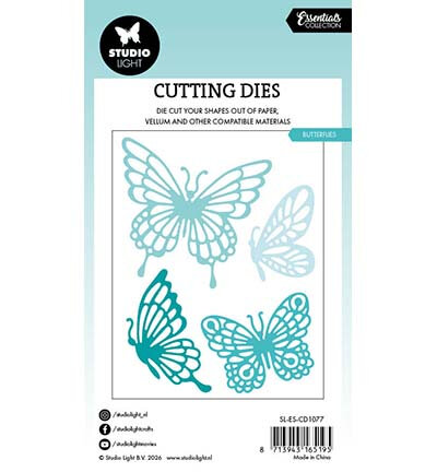 Studio Light Cutting Die Butterflies Essentials nr. 1077 SL-ES-CD1077