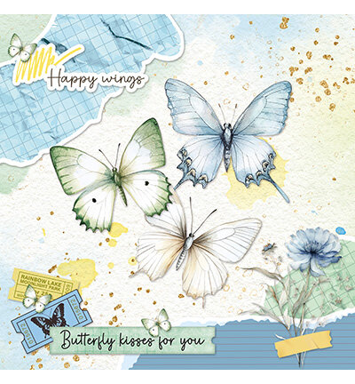 Studio Light Card making pad Butterflies Essentials nr. 24&nbsp;SL-ES-CMP24