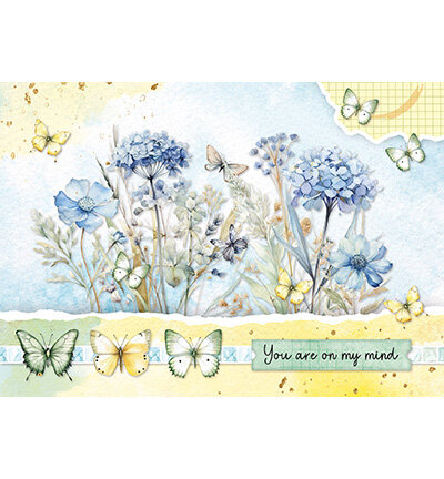 Studio Light Card making pad Butterflies Essentials nr. 24&nbsp;SL-ES-CMP24