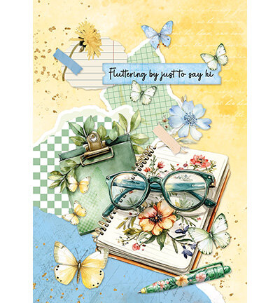 Studio Light Card making pad Butterflies Essentials nr. 24&nbsp;SL-ES-CMP24