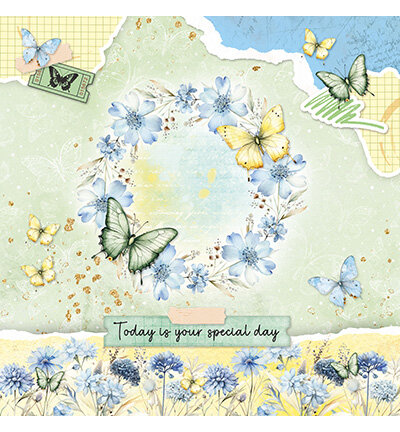Studio Light Card making pad Butterflies Essentials nr. 24&nbsp;SL-ES-CMP24