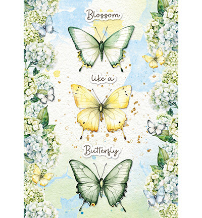 Studio Light Card making pad Butterflies Essentials nr. 24&nbsp;SL-ES-CMP24