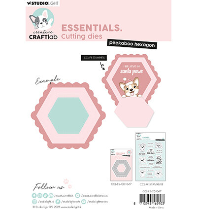 Studio Light Cutting Die Peekaboo hexagon Essentials nr. 1047 CCL-ES-CD1047