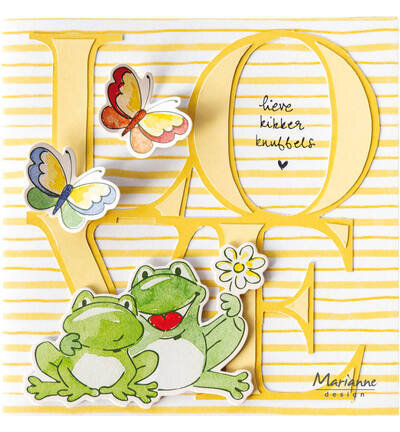 Marianne Design Clear Stamp Kaertjes &amp; Co - Opkikkers CS1190
