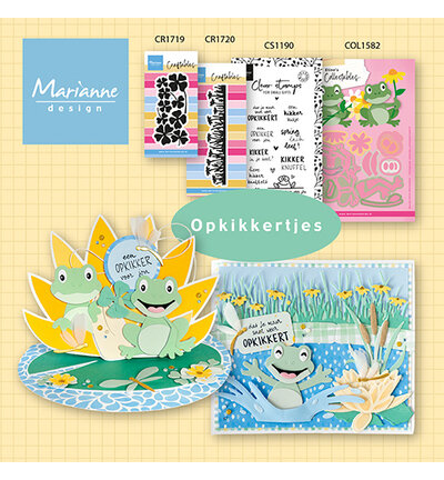 Marianne Design Clear Stamp Kaertjes &amp; Co - Opkikkers CS1190
