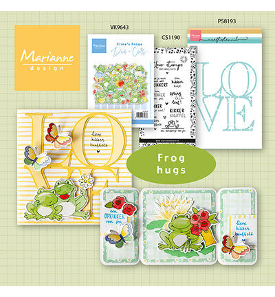 Marianne Design Clear Stamp Kaertjes &amp; Co - Opkikkers CS1190