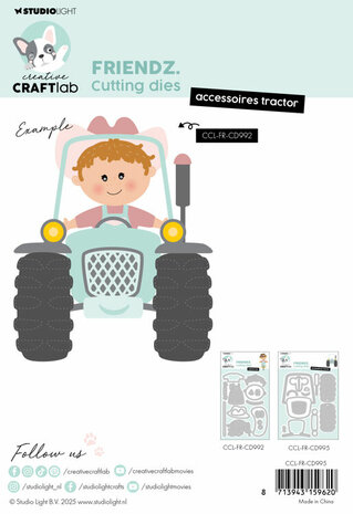Studio Light - Creative Craftlab - Friendz - Cutting Die - Accessoires Tractor&nbsp;CCL-FR-CD995