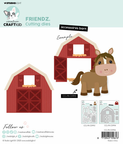 Studio Light - Creative Craftlab - Friendz - Cutting Die - Accessoires Barn&nbsp;CCL-FR-CD994