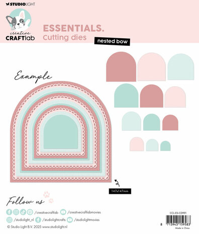 Studio Light - Creative Craftlab - Essentials - Cutting Die - Nested Bow CCL-ES-CD991