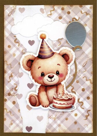 Paperpack - Berries Beauties - Teddy 20 x 20 cm BBPP10020