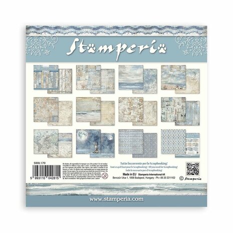 Stamperia Silent Sea Maxi Background Selection 30x30 cm Paper Pack (SBBL170)