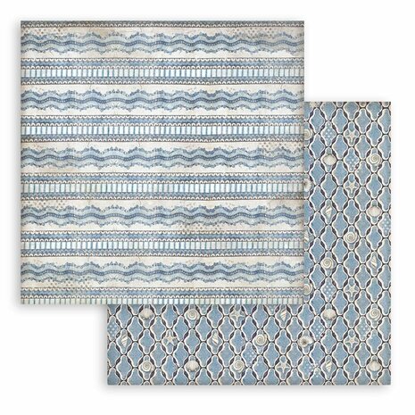 Stamperia Silent Sea  20x20 cm Paper Pack Backgrounds Selection (SBBS126)