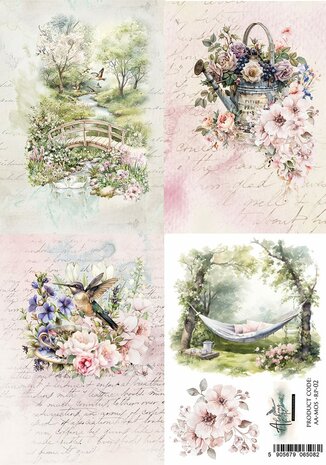 Art Alchemy Rice paper 2, Memory of Spring, A4 (21x29,7cm) 25-30g