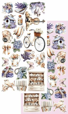 Art Alchemy Extras to Cut Set 30,5x15 cm Memory of Spring, 250 gsm, mirror print (6 sheets, 6 designs)