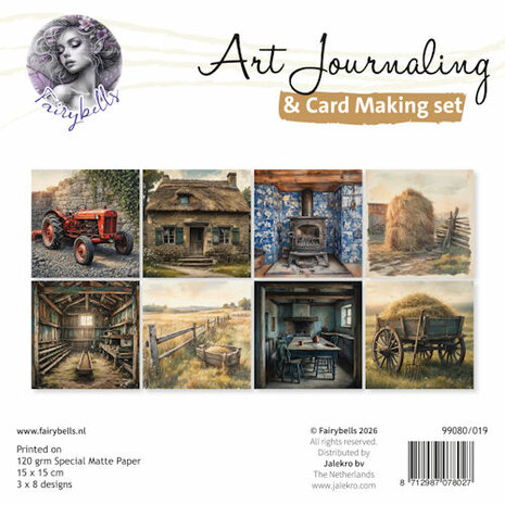 Art Journaling &amp; Card Making Backgrounds Set Boerderij&nbsp;99080/019