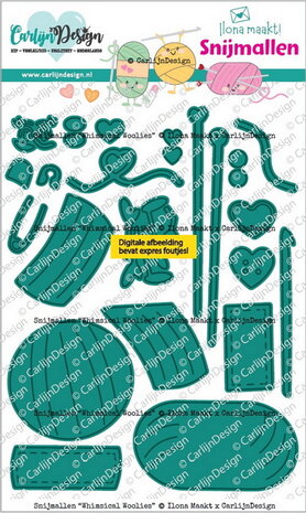 CarlijnDesign snijmallen Whimsical Woolies CDSN-0353