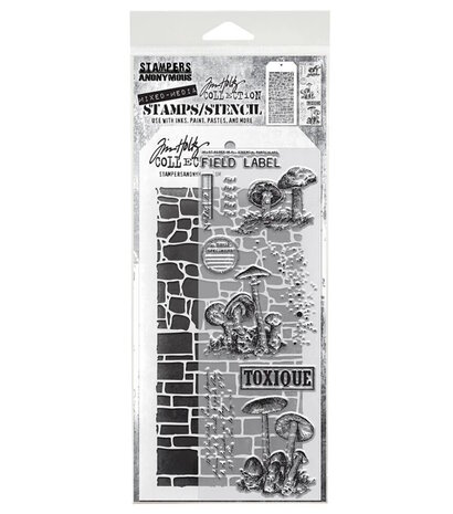 Tim Holtz Mixed Media #12 Stamps/Stencil (THMM112)