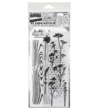 Tim Holtz Mixed Media #59 Stamps/Stencil (THMM159)