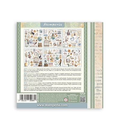 Stamperia Rub on kit Secret Diary DFLRBX09