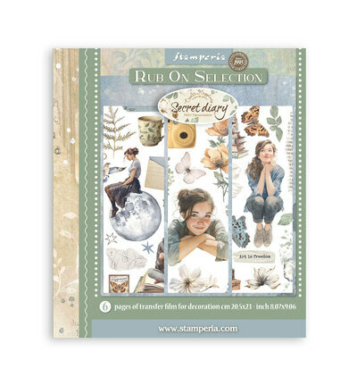 Stamperia Rub on selection Secret Diary DFLRBXG02