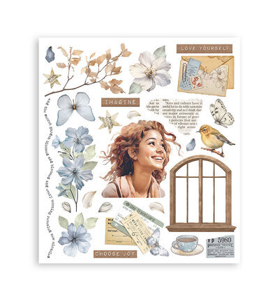 Stamperia Rub on selection Secret Diary DFLRBXG02