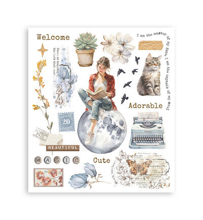 Stamperia Rub on selection Secret Diary DFLRBXG02