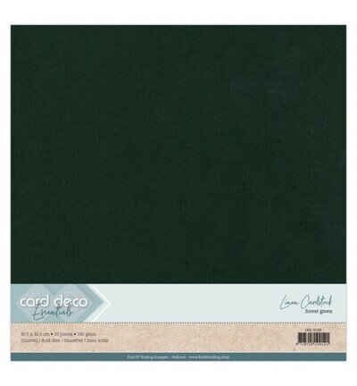 Card Deco Linnen Karton-Scrap Bosgroen 30,5x30,5 cm LKK-SC69