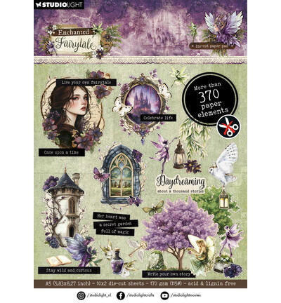 Studio Light  Die-cut Paper Pad Die-cut elements Enchanted Fairytale nr. 466 SL-EF-DCPP466