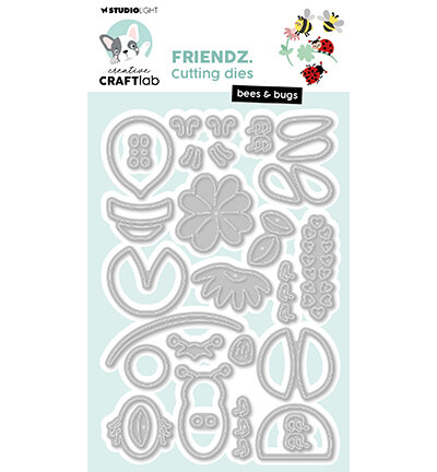 Studio Light Cutting Die Bees &amp; bugs Friendz nr.1009 CCL-FR-CD1009