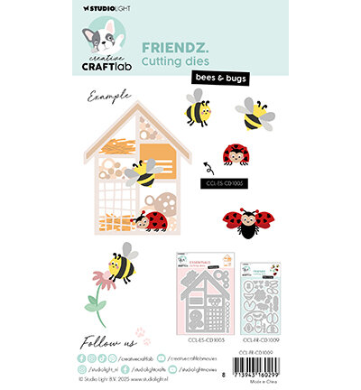 Studio Light Cutting Die Bees &amp; bugs Friendz nr.1009 CCL-FR-CD1009