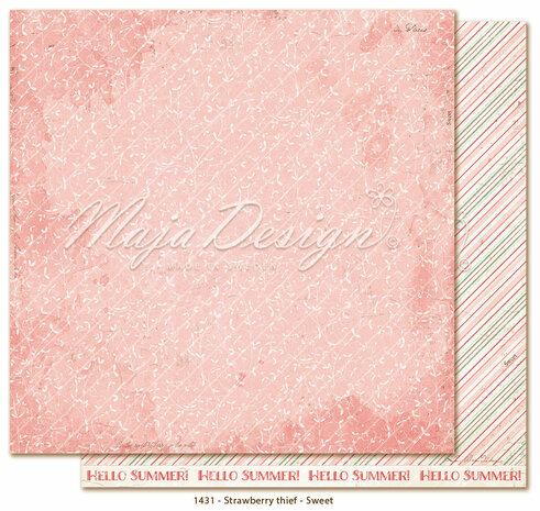 Maja Design Strawberry thief -Paper pack 15,2x15,2 cm