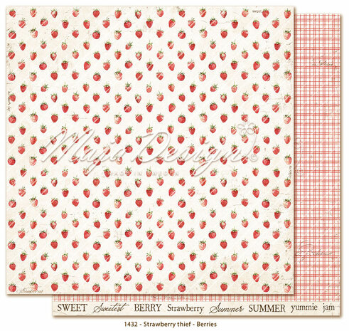 Maja Design Strawberry thief -Paper pack 15,2x15,2 cm