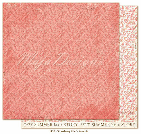 Maja Design Strawberry thief -Paper pack 15,2x15,2 cm