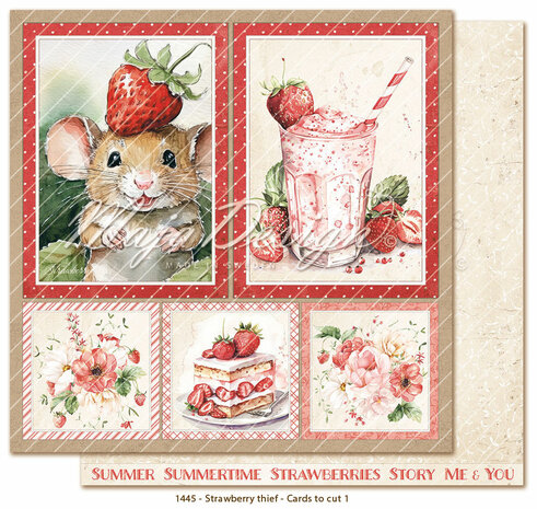 Maja Design Strawberry thief -Paper pack 15,2x15,2 cm