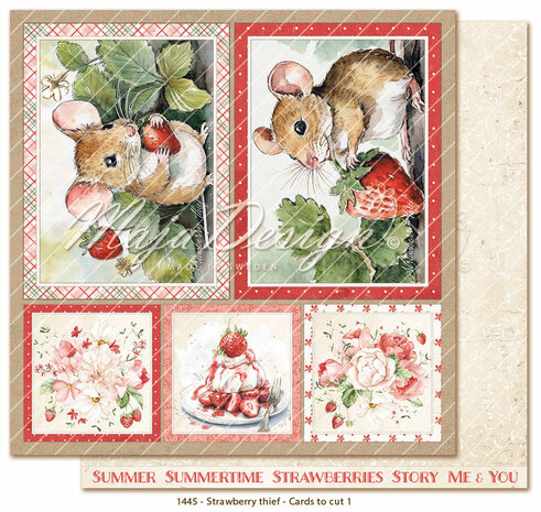 Maja Design Strawberry thief -Paper pack 15,2x15,2 cm