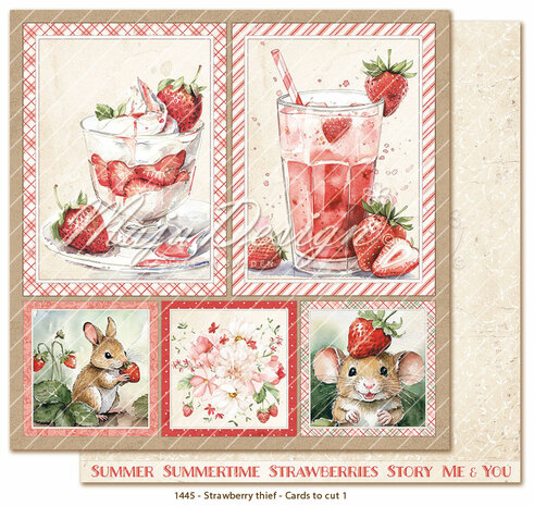 Maja Design Strawberry thief -Paper pack 15,2x15,2 cm