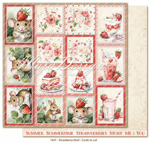 Maja Design Strawberry thief - Cut-out-cards 30x30 cm