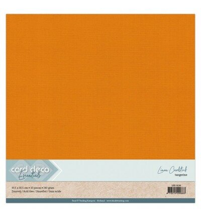 Card Deco Linnen Karton-Scrap Manderijn 30,5x30,5cm LKK-SC66