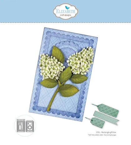 Elizabeth Craft Beautiful Blooms Die Rectangle Gift Box by Paper Flowers (2351)