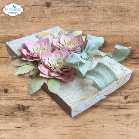Elizabeth Craft Beautiful Blooms Die Rectangle Gift Box by Paper Flowers (2351)