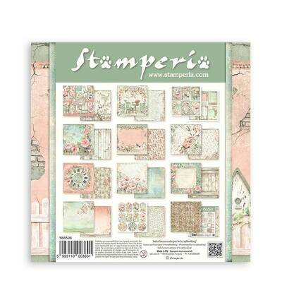 Stamperia Papierblok Klein &ndash; House of Roses SBBS08
