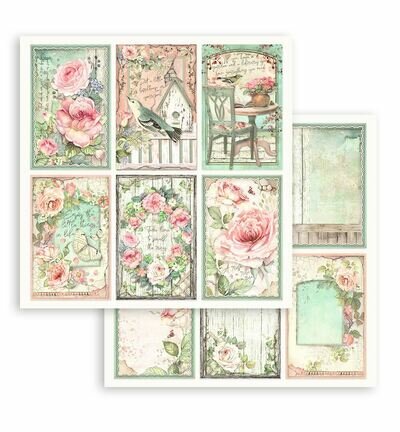Stamperia Papierblok Klein &ndash; House of Roses SBBS08