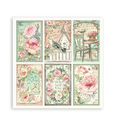 Stamperia Papierblok Klein &ndash; House of Roses SBBS08